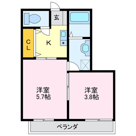 ヴェールヴィルの物件間取画像